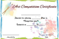 Drawing Competition Certificate | Max Installer in Best Drawing Competition Certificate Template 7 Designs