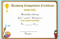 Drawing Competition Certificate | Max Installer intended for Drawing Competition Certificate Template 7 Designs