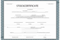 √ 20 Free Stock Certificate Template Download ™ In 2020 for Best Free Stock Certificate Template Download