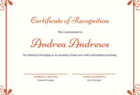 ❤️Free Certificate Of Recognition Template Sample❤️ intended for Unique Recognition Of Service Certificate Template