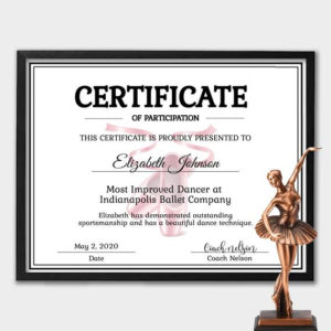 Editable Ballett Zertifikat Vorlage – Instant Download Dance Zertifikat  Vorlage – Zertifikat Der Teilnahme – Personalisierte Zertifikat with Dance Certificate Template