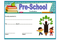 Editable Preschool Graduation Certificate Template Free 3 inside Quality Pre K Diploma Certificate Editable Templates