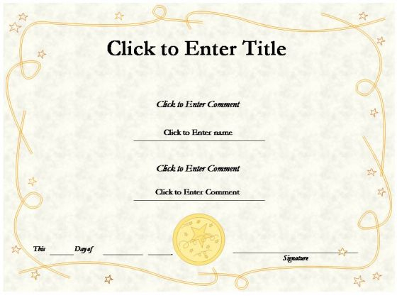 Education Award Certificate Powerpoint Templates in Powerpoint Award Certificate Template