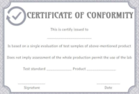 Electrical Minor Works Certificate Template (4) – Templates intended for New Conformity Certificate Template