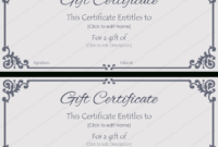 Elegant Gift Certificate Template #Gift #Certificate with regard to Elegant Gift Certificate Template