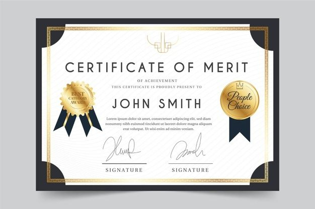 Elegant Theme For Certificate Template | Free Vector in Blessing Certificate Template Free 7 New Concepts