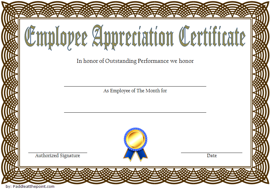 Employee Appreciation Certificate Template 1 | Certificate with regard to Best Free Employee Appreciation Certificate Template