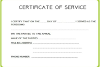 Employee Certificate Of Service Template (6 Regarding regarding Fresh Certificate Of Service Template Free
