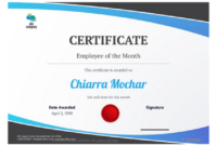 Employee Of The Month Certificate Template – Pdf Templates throughout Unique Employee Of The Month Certificate Template Word
