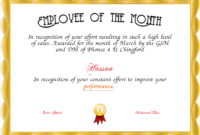 Employee Of The Month Certificate Template With Picture (2 regarding Fresh Employee Of The Month Certificate Template With Picture