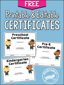 End Of Year Activities + Certificates – Prekinders with regard to Quality Preschool Graduation Certificate Free Printable