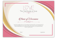 Entry #9Slp2008 For Design A Love Certificate Template pertaining to Love Certificate Templates