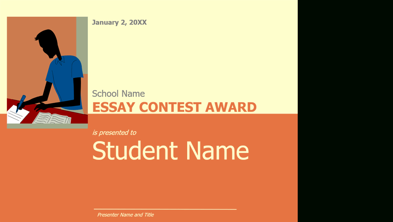Essay Contest Award for Best Essay Writing Competition Certificate 9 Designs