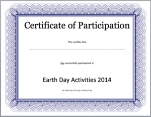 Event Participation Certificate Template – Free Template pertaining to Downloadable Certificate Templates For Microsoft Word