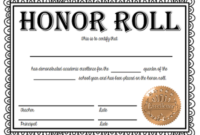 🥰 Free Sample Of Certificate Of Honor Template🥰 pertaining to Certificate Of Honor Roll Free Templates