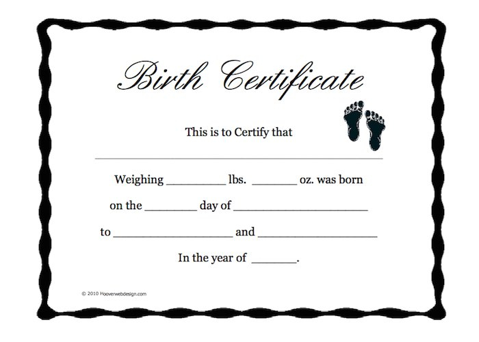 Fake Birth Certificate Template (8) - Templates Example with New Birth Certificate Fake Template