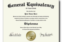 Fake Ged Diplomas And Transcripts Starting Under $40 Each! in Unique Ged Certificate Template