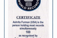 Fake Guinness World Record Certificate Lovely Certificate Of throughout Fresh Guinness World Record Certificate Template