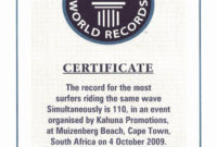 Fake Guinness World Record Certificate Lovely Certificate Of within Fresh Guinness World Record Certificate Template