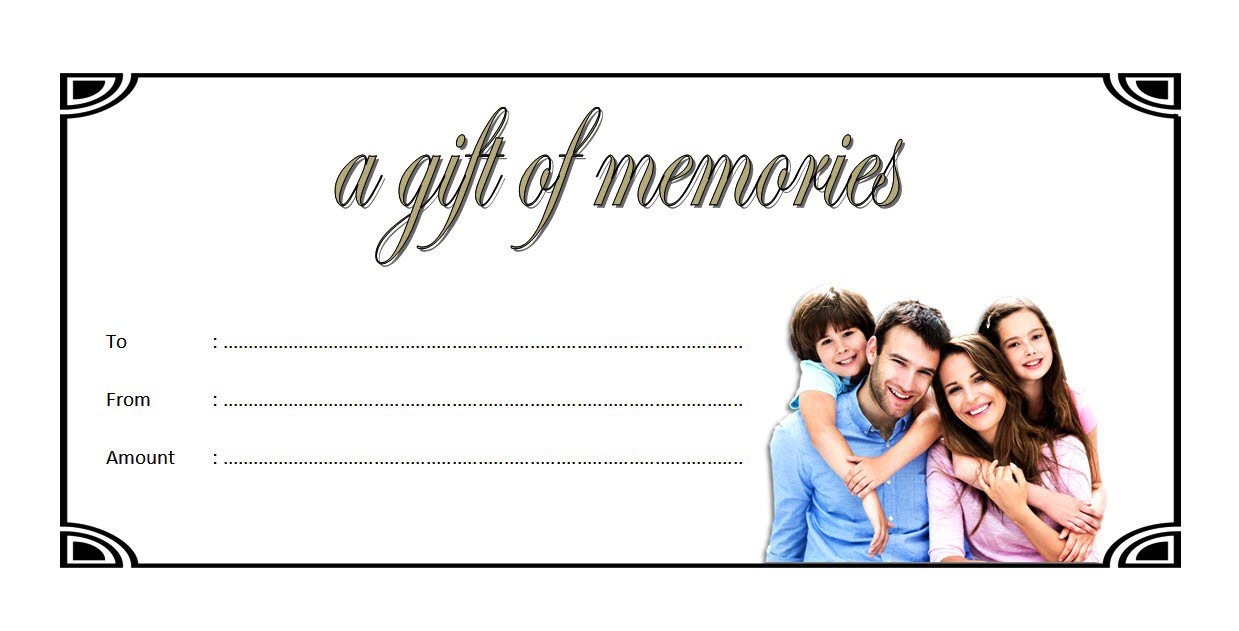 Family Photography Gift Certificate Template Free pertaining to Best Baby Shower Gift Certificate Template Free 7 Ideas