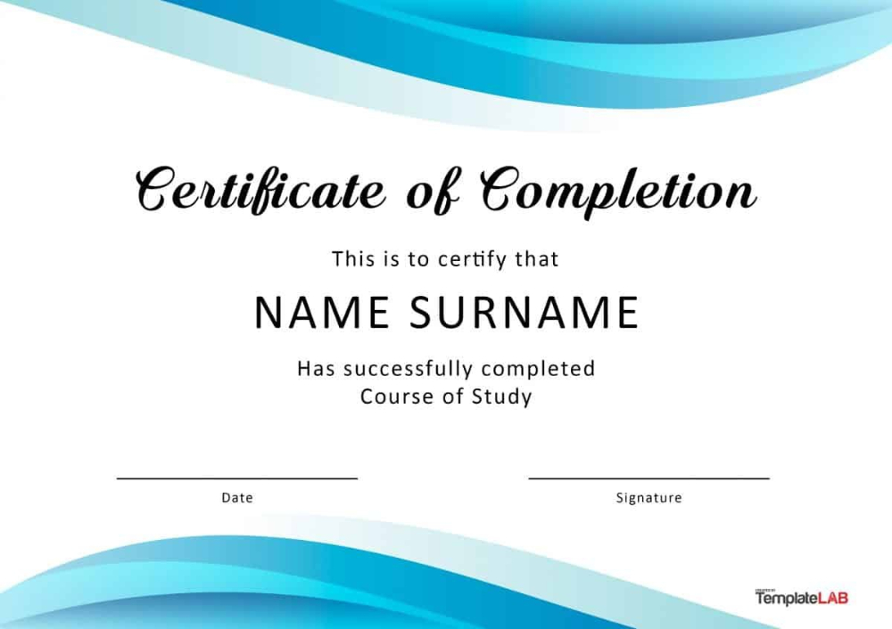 Fantastic Certificate Of Completion Templates Word inside Training Completion Certificate Template 10 Ideas