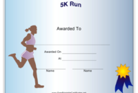 Female 5K Run Certificate Of Participation Template Download inside 5K Race Certificate Templates