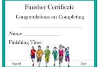 Finisher Certificate | Certificate Templates, Award regarding Quality Finisher Certificate Template