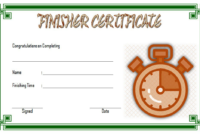 Finisher Certificate Template Free 1 In 2020 | Certificate throughout Quality Finisher Certificate Template
