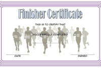 Finisher Certificate Template Free 5 | Certificate Templates in Finisher Certificate Template
