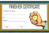 Finisher Certificate Template Free 7 In 2020 | Certificate inside Unique Finisher Certificate Templates