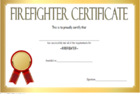 Fire Department Certificate Template Free 3 | Certificate pertaining to Unique Firefighter Certificate Template