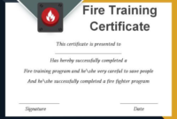 Fire Extinguisher Certificate Template (3) – Templates regarding Quality Fire Extinguisher Training Certificate Template