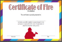Fire Safety Training Certificate Template Free 1 | Fire intended for Fire Extinguisher Training Certificate Template
