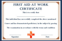 First Aid Certificate Archives – Page 2 Of 2 – Template Sumo with regard to Best First Aid Certificate Template Free