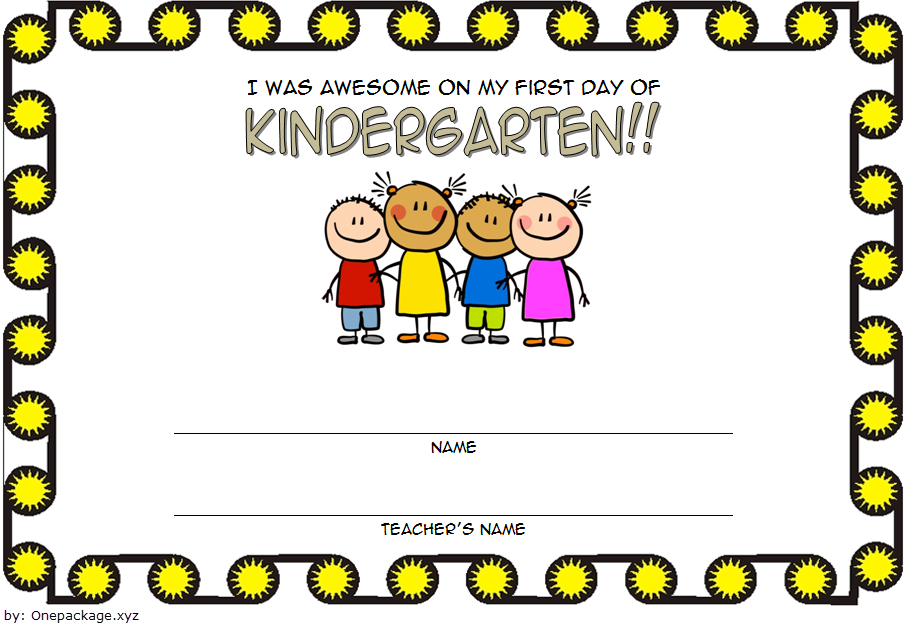 First Day Of School Certificate Printable Free 2 | School intended for Fresh First Day Of School Certificate Templates Free