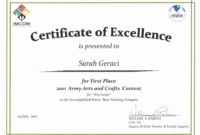 First Place Certificate Template (6) – Templates Example throughout First Place Certificate Template