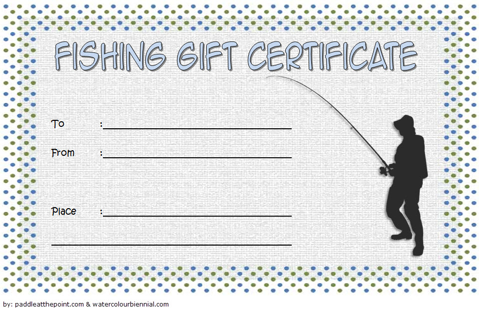 Fishing Gift Certificate Template Free (1St Design) | Gift for Fishing Gift Certificate Template