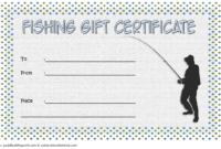 Fishing Gift Certificate Template Free (1St Design) In 2020 intended for Best Fishing Gift Certificate Editable Templates