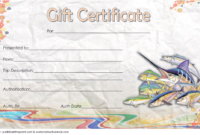 Fishing Trip Gift Certificate Template Free (1St Design for Best Fishing Gift Certificate Editable Templates