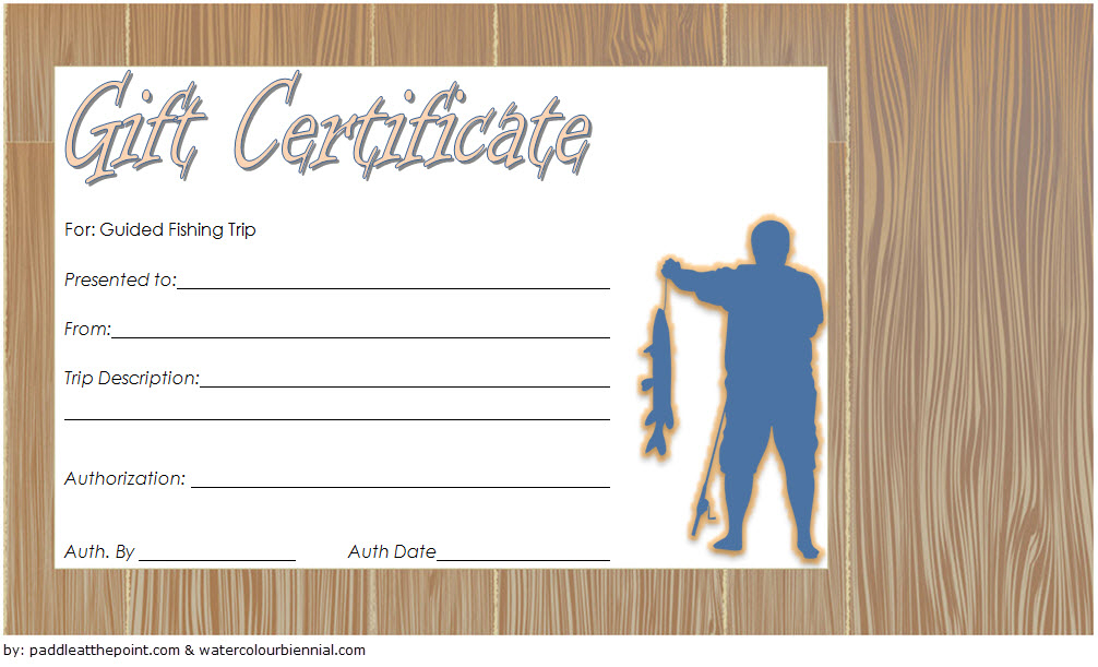 Fishing Trip Gift Certificate Template Free (3Rd Design intended for Quality Fishing Gift Certificate Template