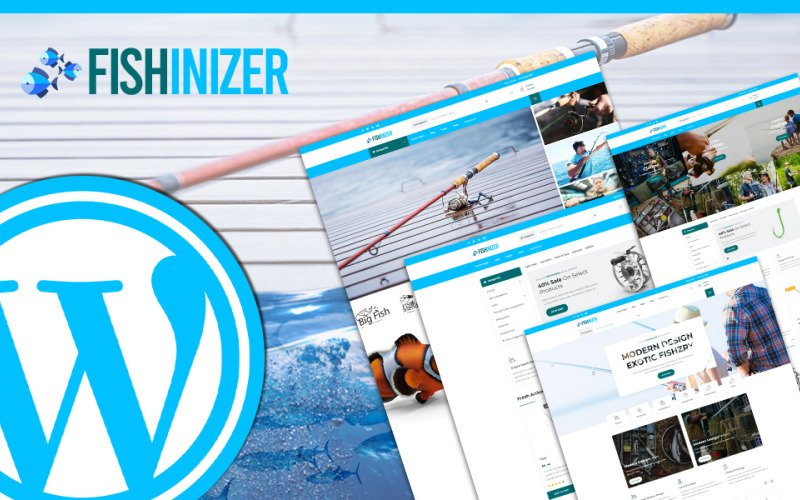 Fishinizer | Fishing &amp;amp; Marine Accessories WordPress Theme in Fishing Certificates Top 7 Template Designs 2019