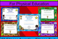 Fitness Awards – Physical Education Certificates (Editable intended for Unique Physical Education Certificate Template Editable