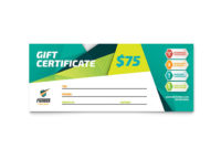 Fitness Trainer Gift Certificate Template Design within Quality Fitness Gift Certificate Template