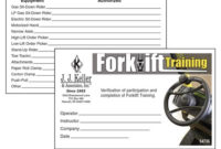 Forklift Training – Wallet Cards in Best Forklift Certification Card Template