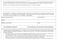 Form Vph-28 Download Printable Pdf Or Fill Online inside Rabies Vaccine Certificate Template