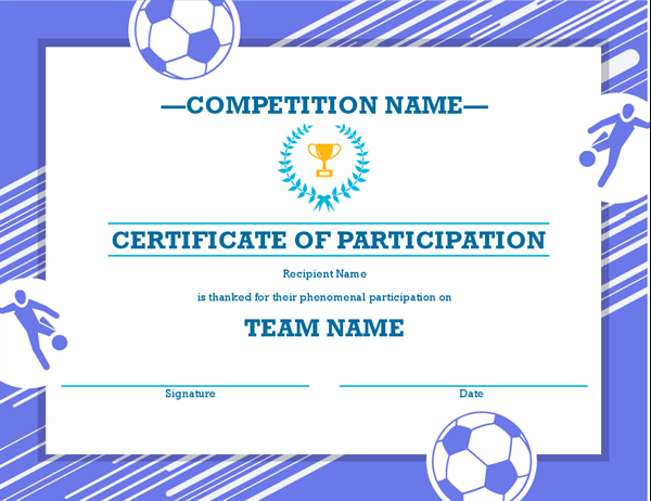 Four Sports Awards Certificate within Fresh Athletic Certificate Template