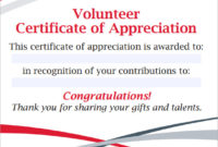 Free 11+ Sample Volunteer Certificate Templates In Pdf | Psd with Quality Volunteer Award Certificate Template