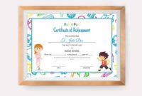 Free 13+ Certificate Templates For Kids In Psd | Ms Word throughout New Certificate Of Achievement Template For Kids