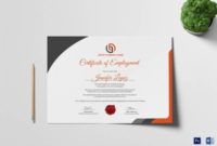 Free 19+ Sample Employment Certificate Templates In Pdf | Psd for New Certificate Of Employment Templates Free 9 Designs