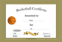 Free 20+ Sample Basketball Certificate Templates In Pdf | Ms throughout Unique Basketball Tournament Certificate Template Free